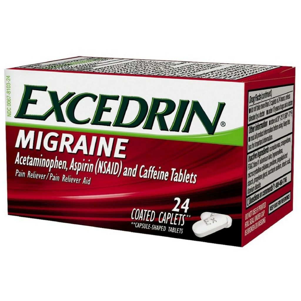 Excedrin - Migraine Relief Caplets, 24 Count