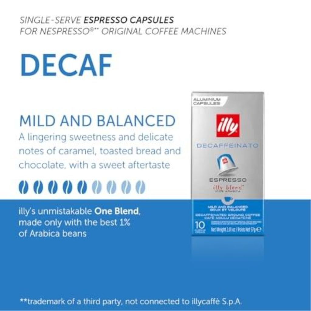 Illy Espresso Decaf Capsules - 10ct