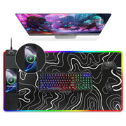 Wireless Charging Mouse Pad, RGB Gaming Mousepad