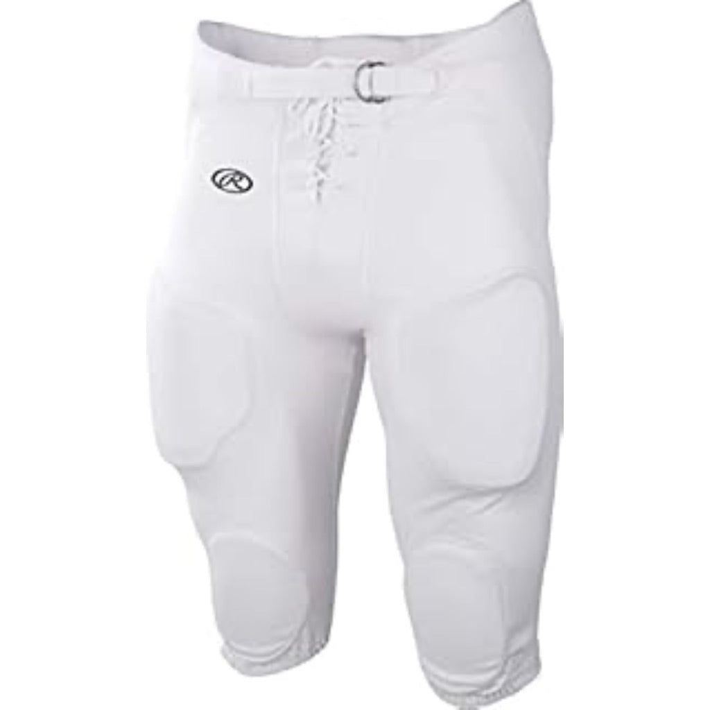 Rawlings Adult Game/Practice Football Pants  White  Large