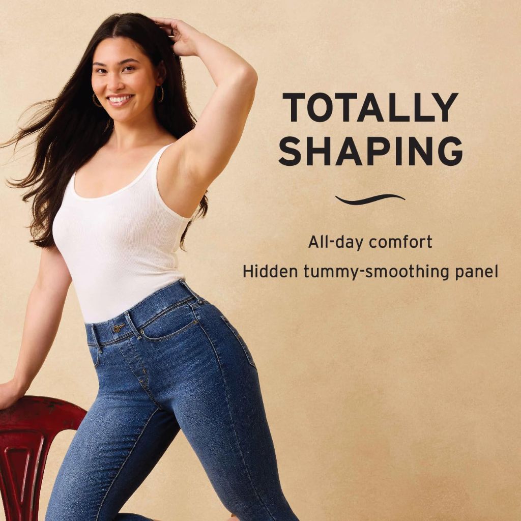 SZ 12, Levi Strauss Signature Gold Women's Totally Shaping Pull On Capri | Gold Point