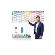 2026 Wall Planner Large 47.2"x16.5" – Double-Sided Laminated Year Calendar