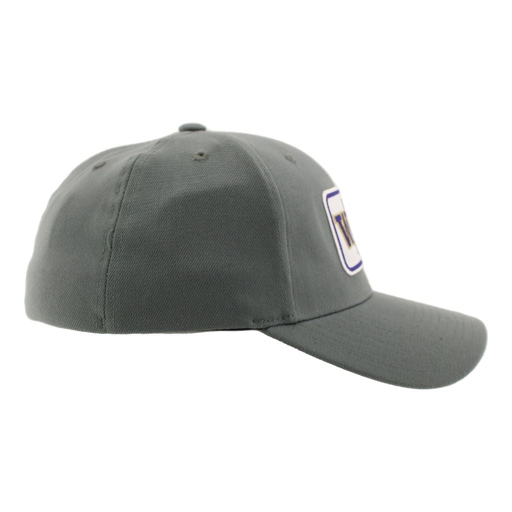ZHATS Men's Standard NCAA Officially Licensed Fitted Hat ZH Patch Defer Gray, Grey, Medium