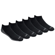 Dickies Men's Dri-Tech Moisture Control No Show/Low Cut Socks - Black, Size XL (12-15) (6 Pairs)