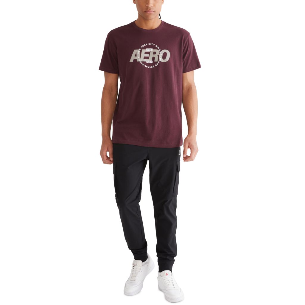Aero Graphic Circle- AERO, Rich Burgundy, XS