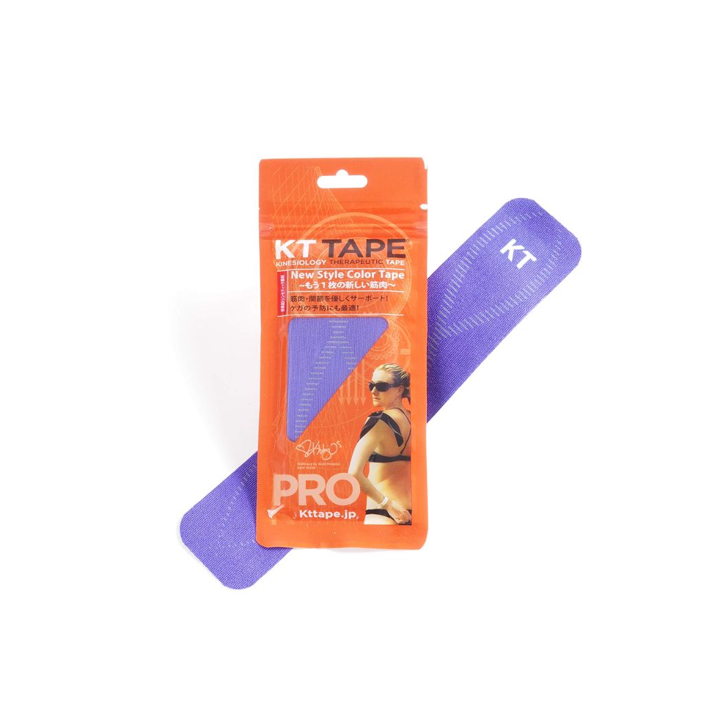 KT Tape Pro Kinesiology Therapeutic Precut Tape Strips, Laser Blue | 20 ct