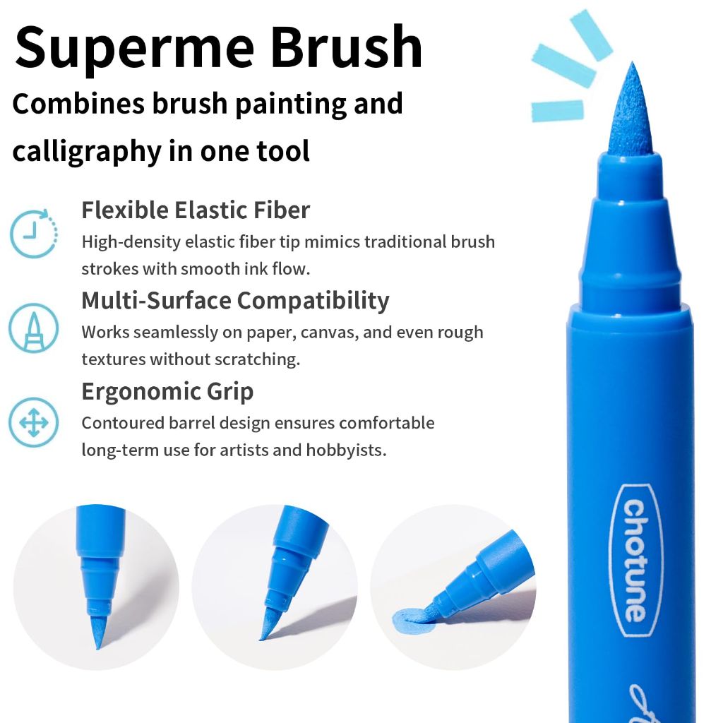 Hopesky 24 Colors Acrylic Paint Markers Set