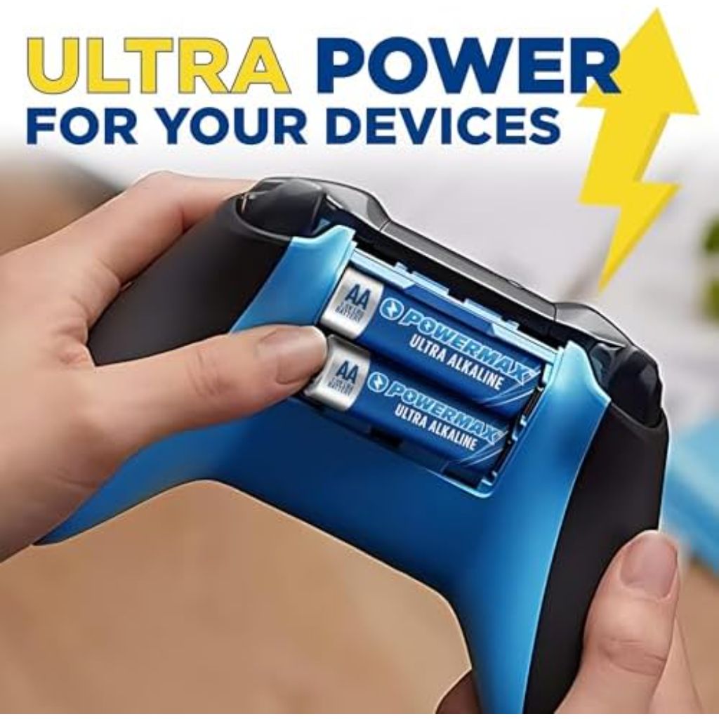 Powermax Ultra Long Lasting Alkaline Batteries - AA - 12 Pack