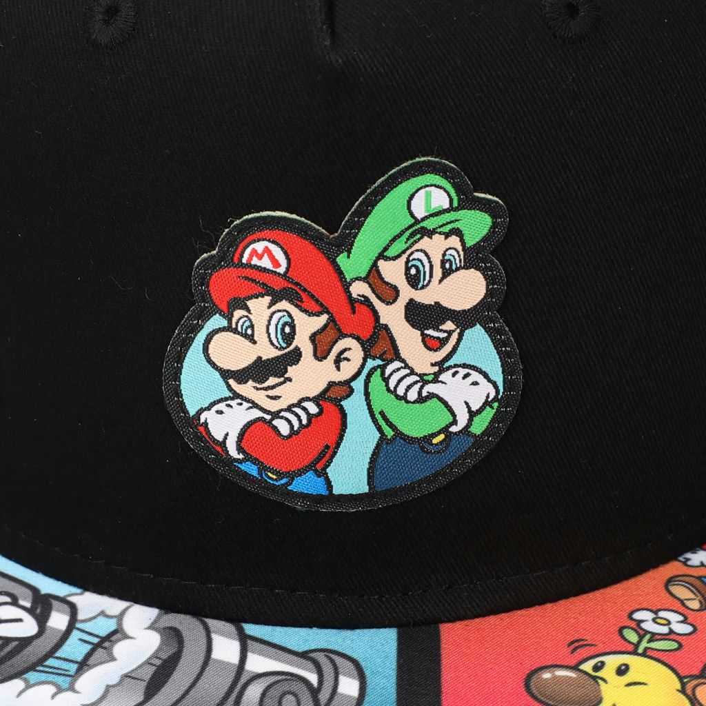 Super Mario Bros Friends & Foes Youth Baseball Cap & Wallet Set Multicolored