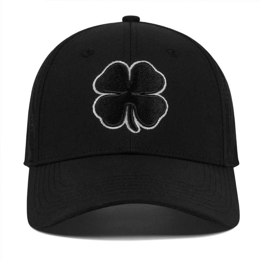 MEGOTEKO Black Hats for Men Women, Lucky Golf Baseball Cap, Embroidery Black