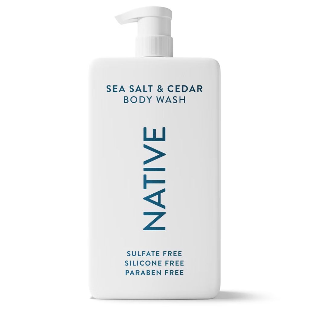 Native Body Wash  Sulfate Free  Paraben Free  Sea Salt & Cedar  for Women and Men  36 oz