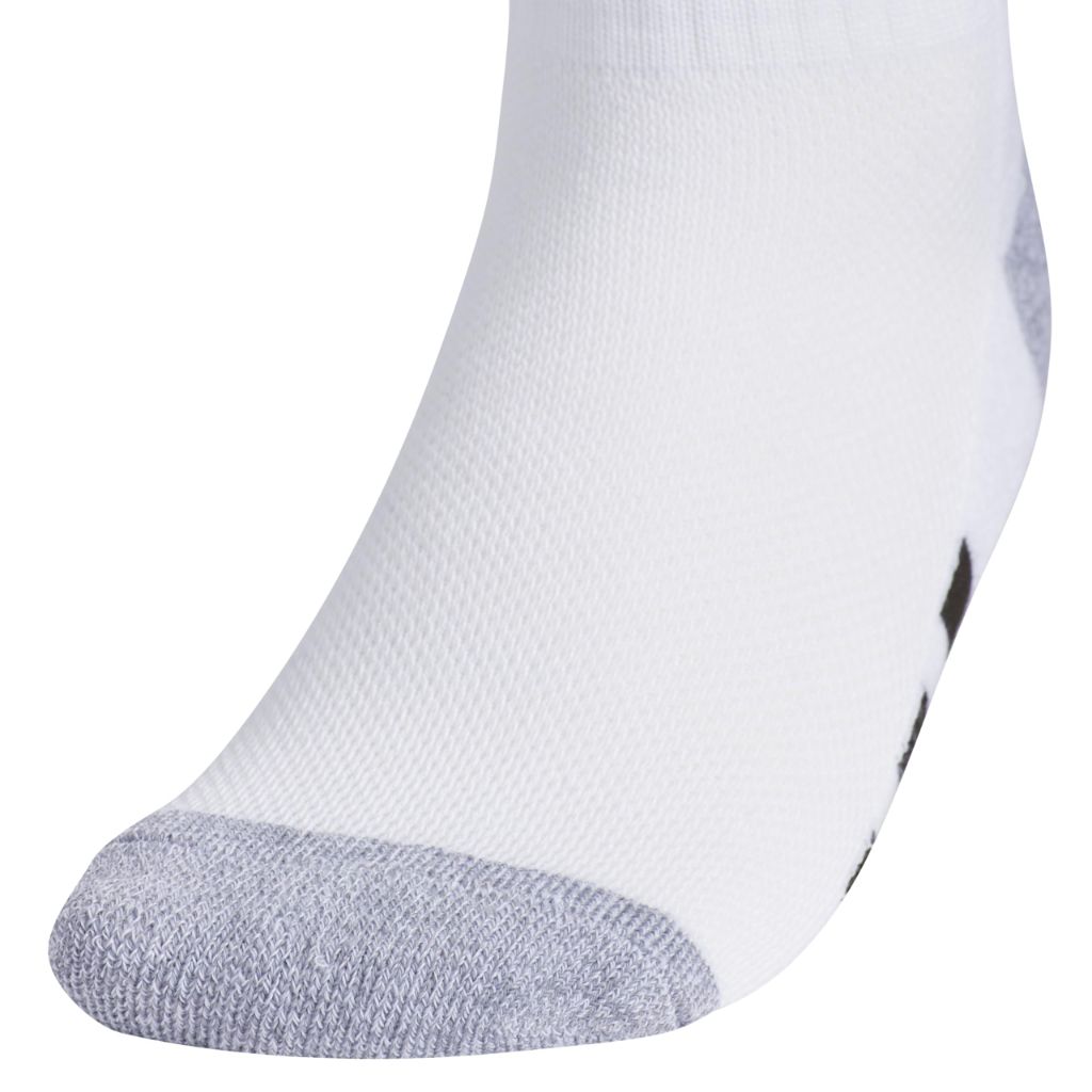 Adidas Unisex Kids Quarter Ankle Socks (6pk), White - size L 5y-7y