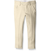 Isaac Mizrahi Slim Boys Solid Linen Pants, Natural, 7