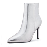 Elisabet Tang Womens Ankle Boots, Silver - size 8