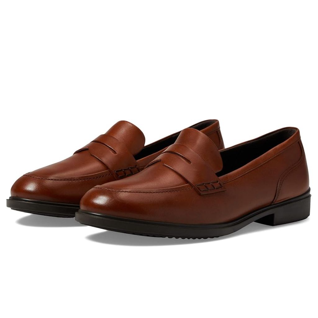 ECCO Dress Classic 15 - Women's Leather Loafer - Brown size 11