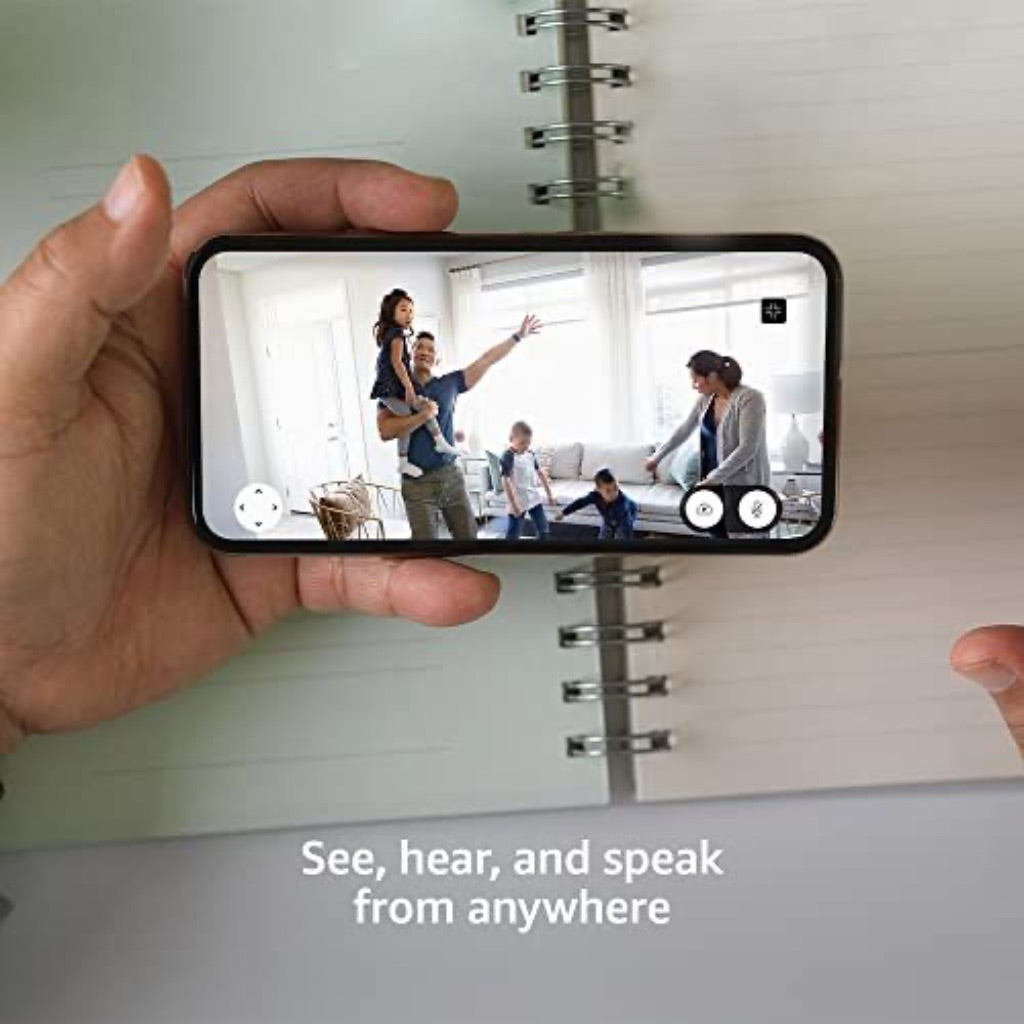 Blink Mini Pan Tilt Camera, Wired Indoor Smart Security Camera with 2-Way Audio, HD Video, Motion - Black