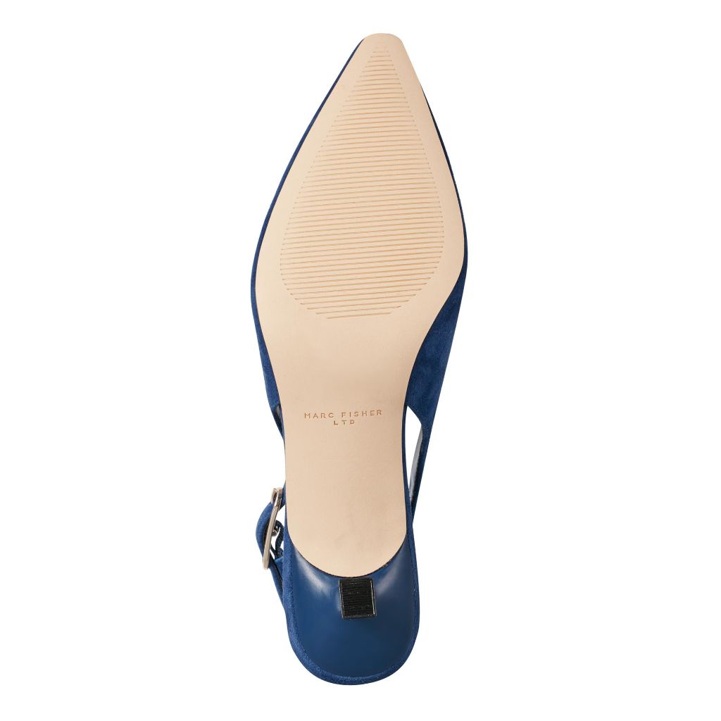 SZ 11M, Marc Fisher LTD Women's Kory Pump, Dark Blue Suede 400
