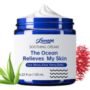 CLY AMS Natural Soothing Eczema Cream for Sensitive Skin- Sea Moss Colloidal Oats (4 Oz)