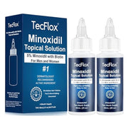 5% Minoxidil with Biotin for Men & Women, Beard Growth Oil, Hair Growth Serum, Unisex, 2-Pack, Total 4 fl oz for 4 Months