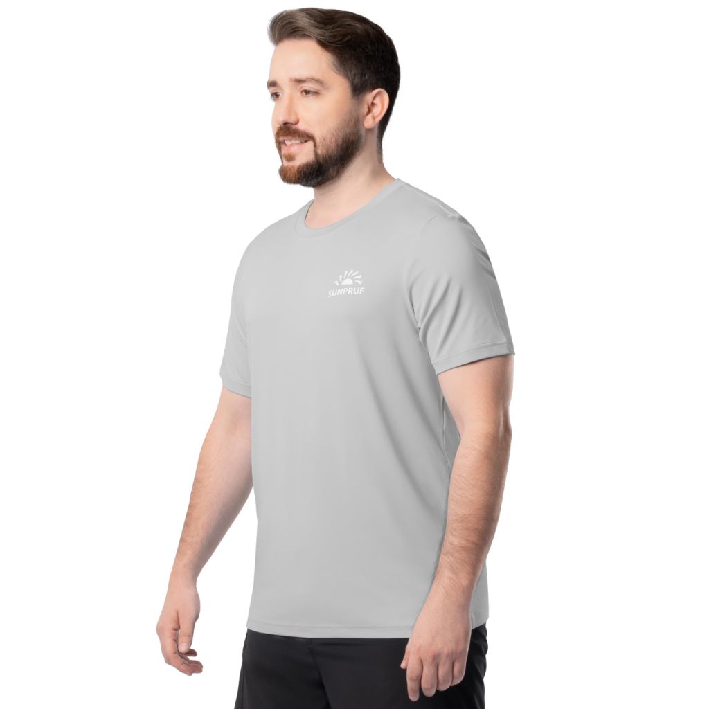 ColdPruf Men's Sunpruf Short Sleeve Performance Sun Protection UPF 30 T-Shirt, Rain Cloud, Large