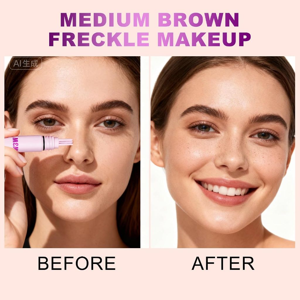 W3W Freckles Stamp Pen – Waterproof Freckle Stamp, (#03 Shallower)