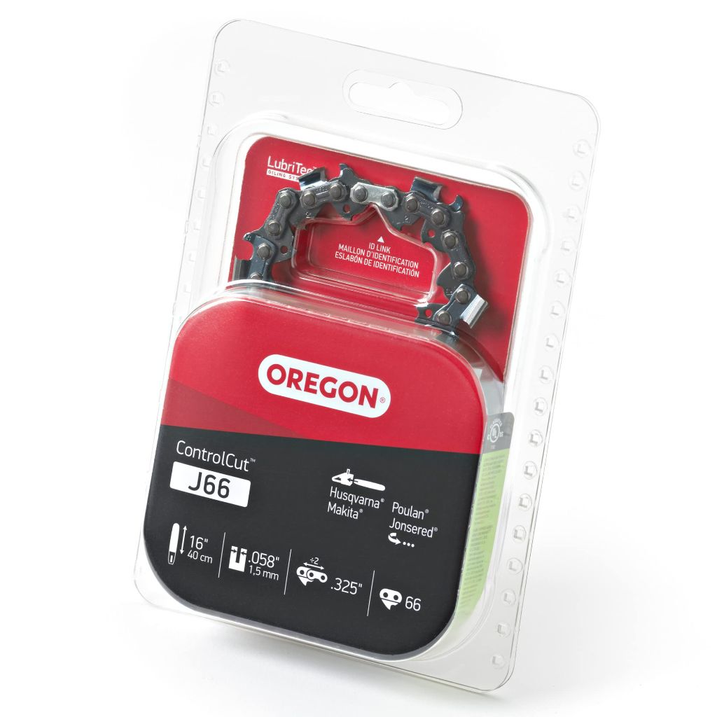 Oregon Chainsaw Chain 325" Pitch, .058 Gauge for 16" (40cm) Bar, 66 Drive Links – Chainsaw Chain, Fits Husqvarna, Poulan, Makita, Jonsered and Others