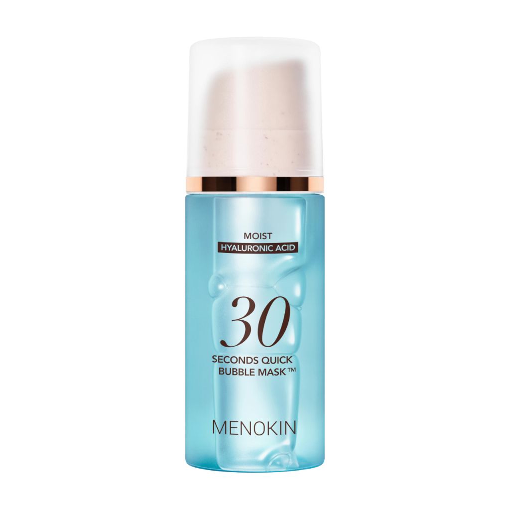 MENOKIN 30 Seconds Quick Bubble Mask [MOIST] - [Hyaluronic Acid] 70 Uses, 3.21 fl.oz