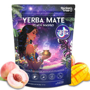 Yerba Mate Instant Tea Powder - Peach & mango flavored energy drink 12.7oz