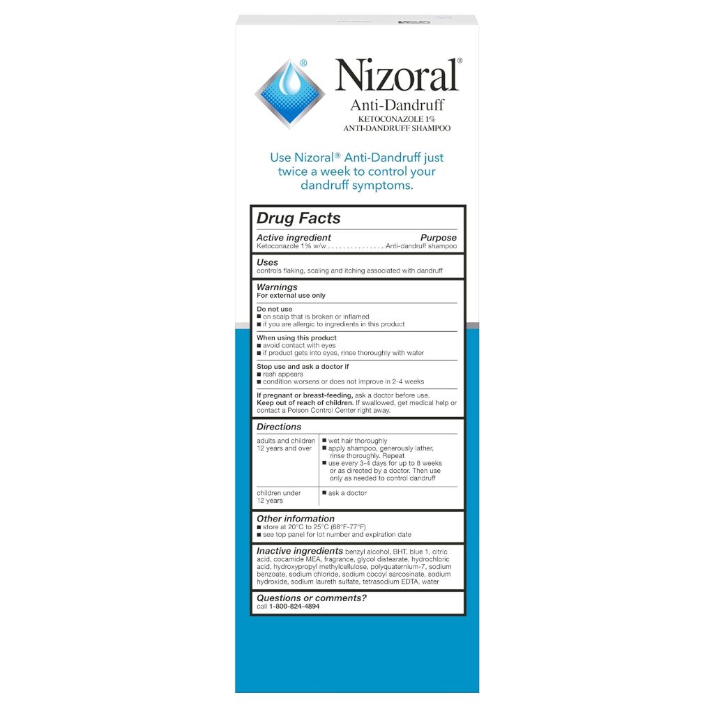 Nizoral Anti-Dandruff Shampoo Value Size, Fresh, | 11 fluid ounces