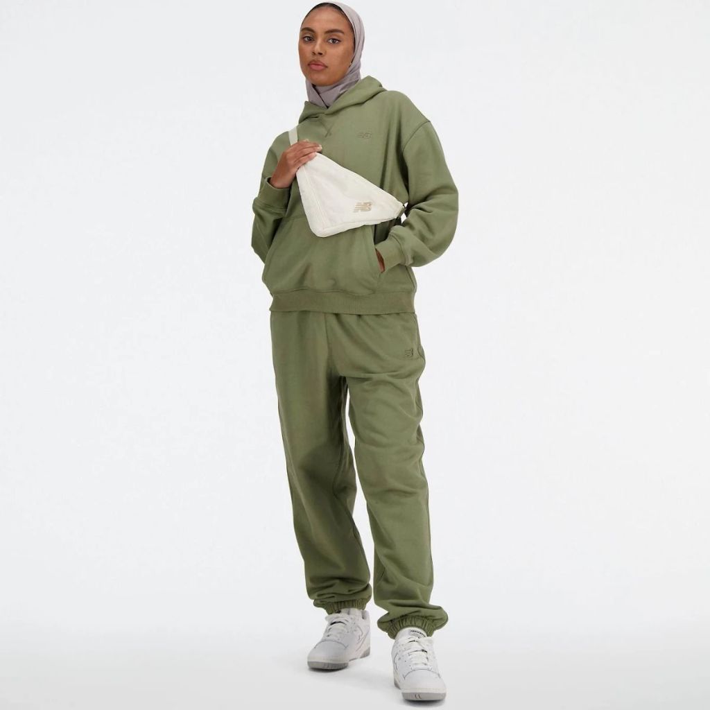 SZ XS, New Balance Women's Athletics French Terry Hoodie, Dark Olivine