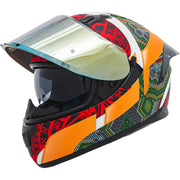 HAX Obsidian Full Face Dual Visor Adult Motorcycle Helmet, Pinlock Ready, DOT Approved - HUICHIOL Green, XXL