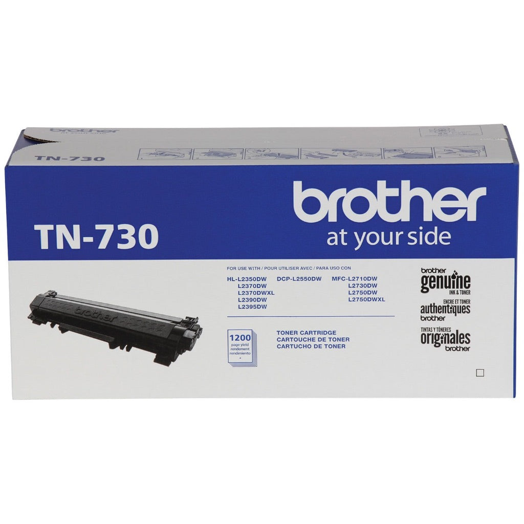 Genuine Brother TN730 Standard-Yield Toner Cartridge - Black