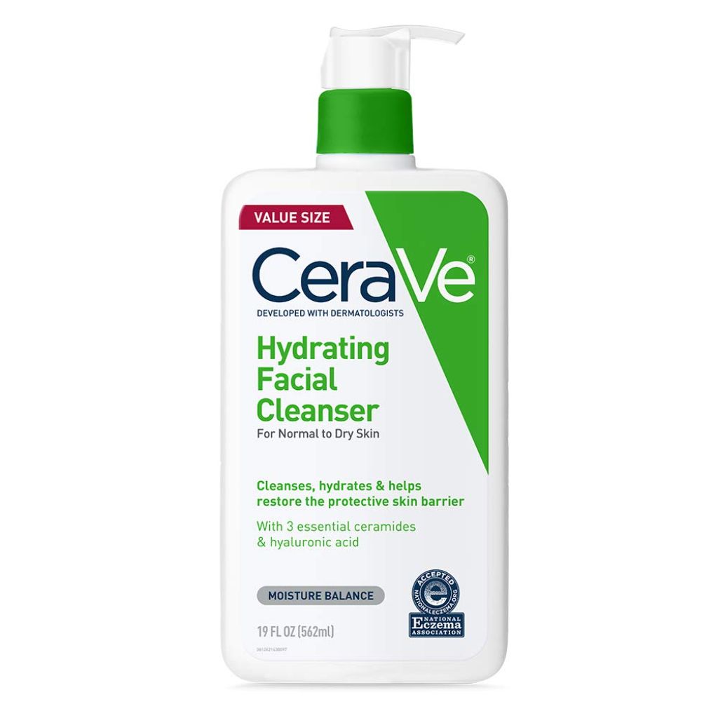 CeraVe Hydrating Facial Cleanser w/Hyaluronic Acid Ceramides & Glycerin - 19 fl. oz.