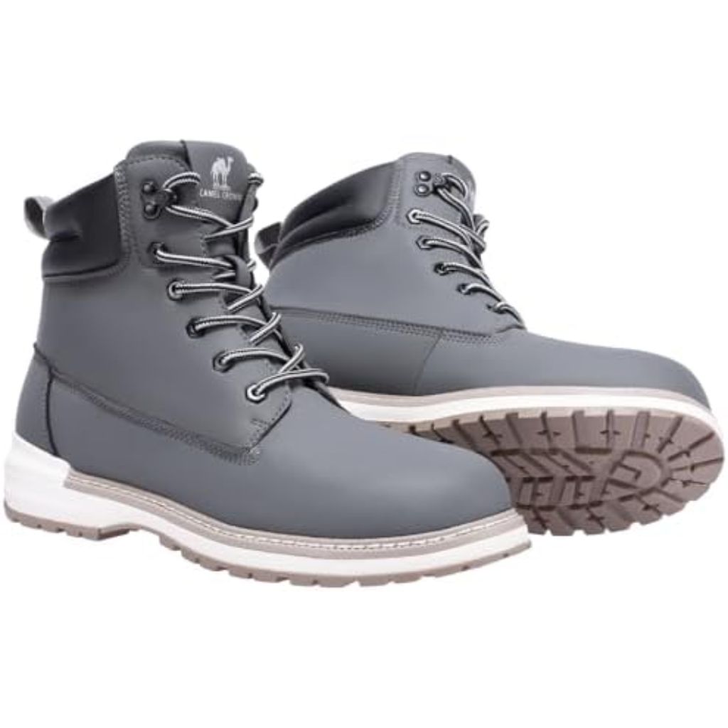 CAMEL CROWN Work Boots for Men, Water-Resistant Soft Toe Non-Slip - Size 7