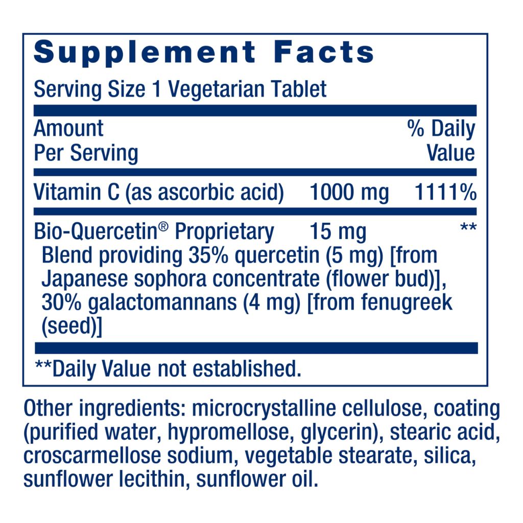 Life Extension Vitamin C and Bio-Quercetin®, 250 Tablets