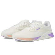 Reebok Women's Nano X4 Sneaker, Chalk/Washed Clay/Digital Purple, 9.5