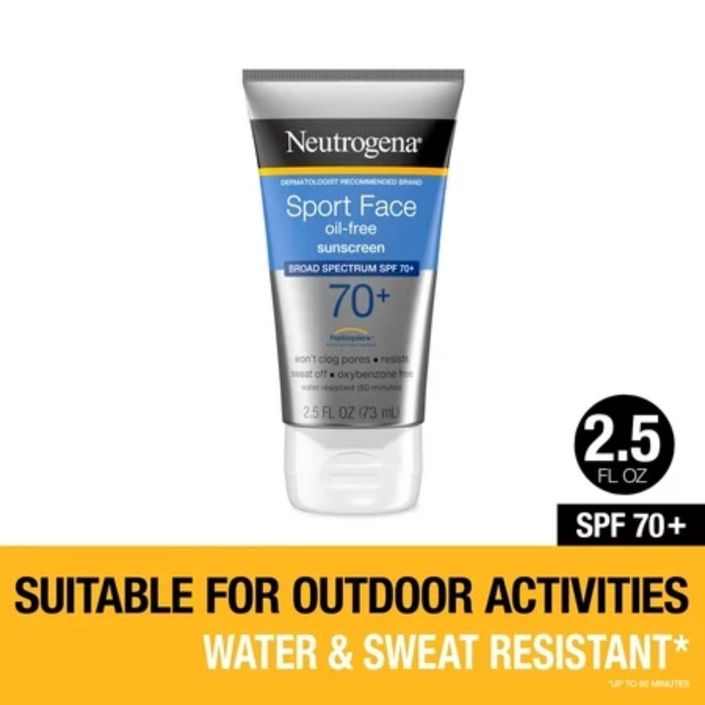 Neutrogena Ultimate Sport Oil-Free Face Sunscreen Lotion, SPF 70+ - 2.5 fl. oz.
