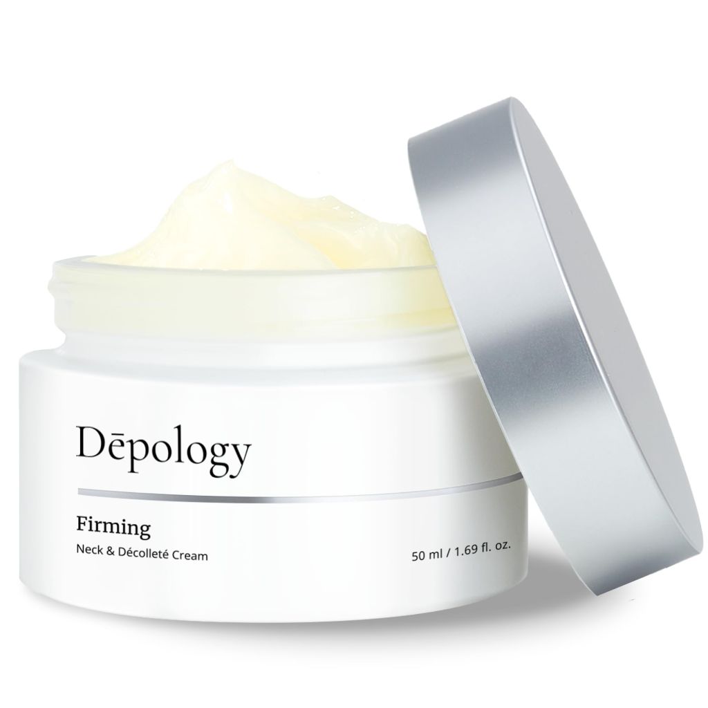 Depology Firming Neck & Décolleté Cream, Anti-Aging Neck Cream for Tightening and Wrinkles 1.69 fl. oz