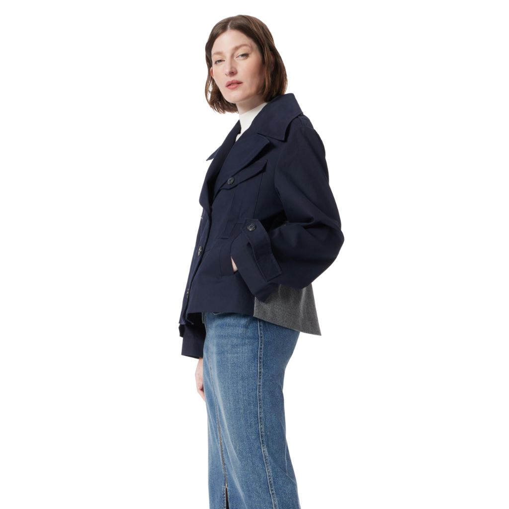DO by Dee Ocleppo - Women's Hallie Cropped Trench Coat Standard, Large