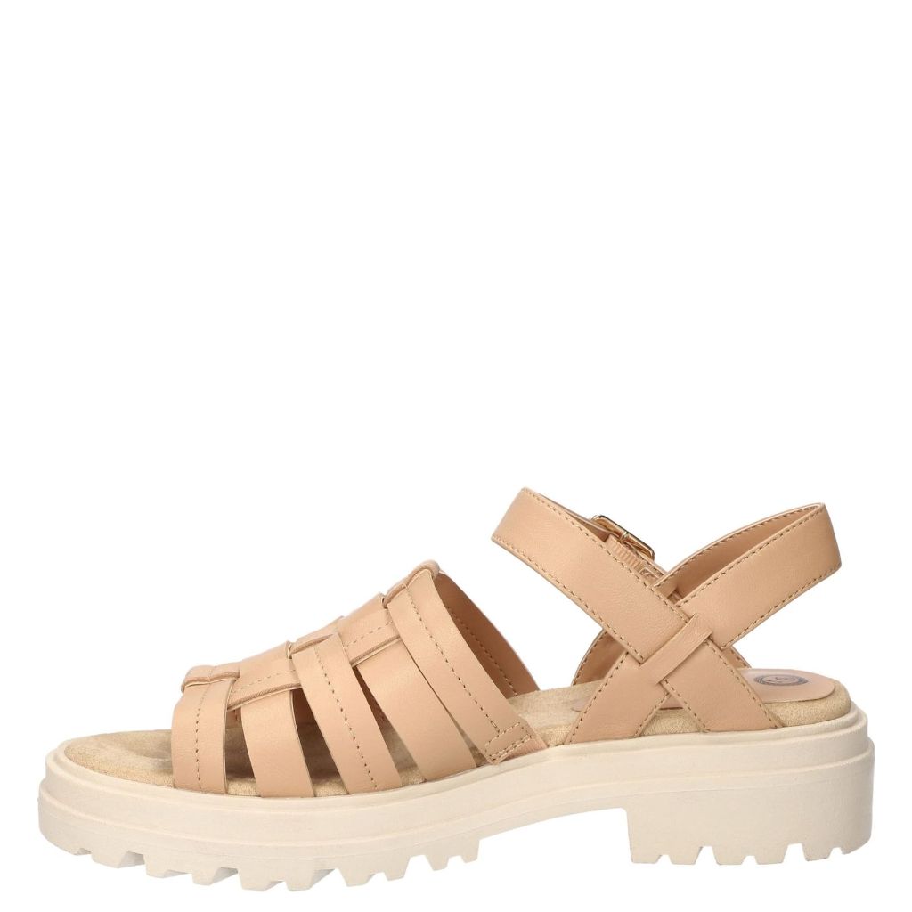 Bella Vita Loni Women's Leather Fisherman Sandal with Lug Outsole