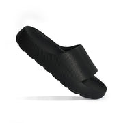 Shondo Pillow Slippers for Women and Men - Non-Slip Cloud Slides Arch Support (M6-7/W8-9) Black