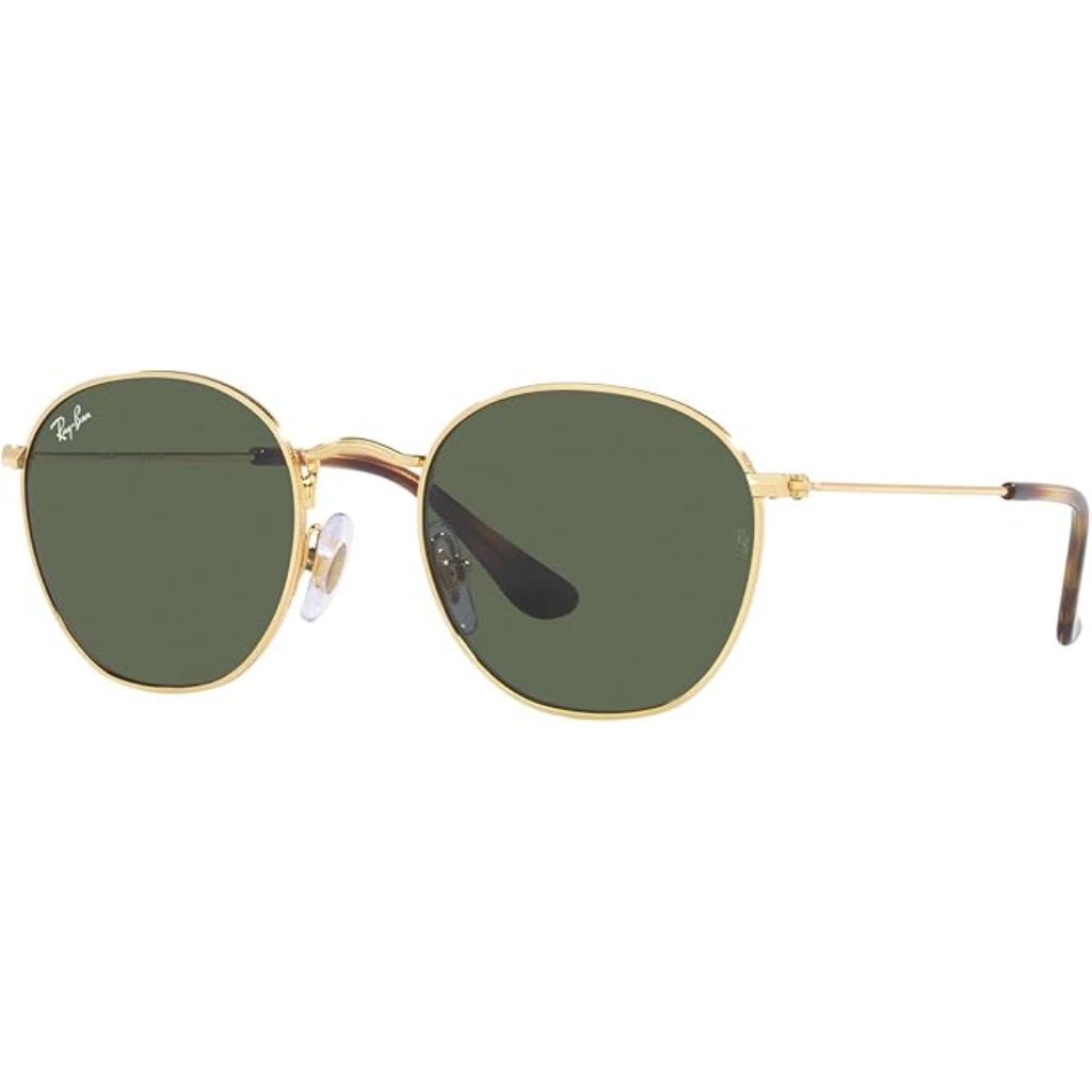 Ray-Ban Kids' Rj9572s 223/71 Rob Round Sunglasses - Arista Gold/Dark Green