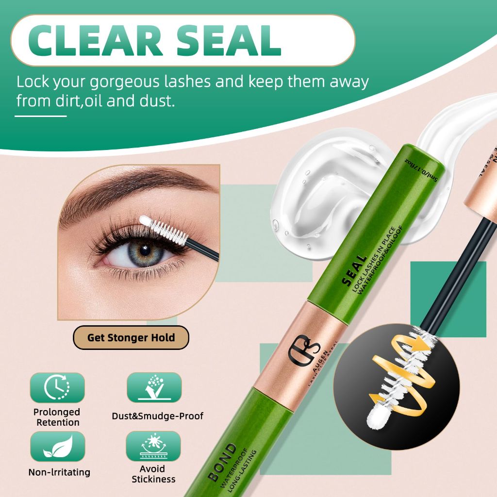 Lash Bond and Seal for Eyelash Cluster:2 in 1 Formula (5ml+5ml)