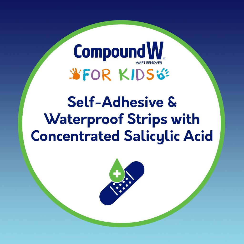 Compound W Kids One Step Wart Remover with Salicylic Acid, 10 Count