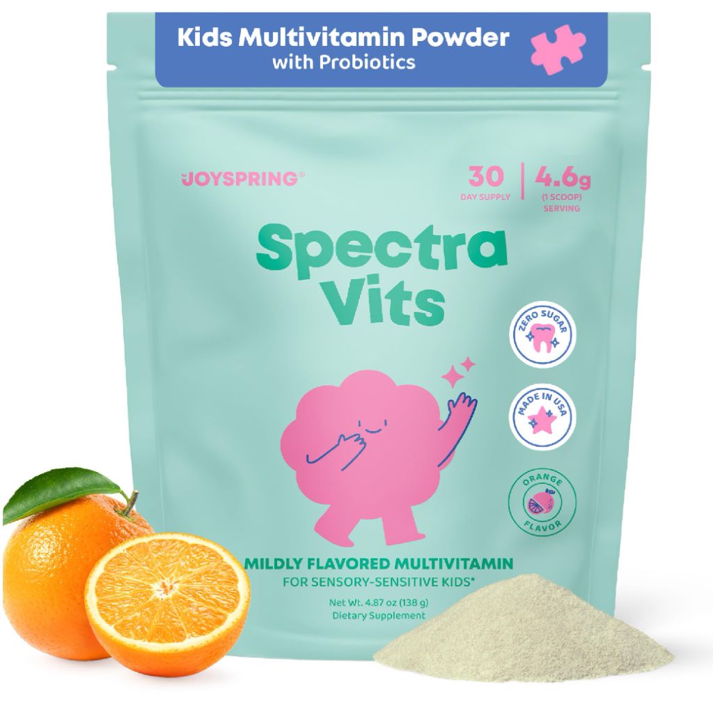 JoySpring Spectra Vits Kids Multivitamin Powder - Orange Flavor, 30 Servings