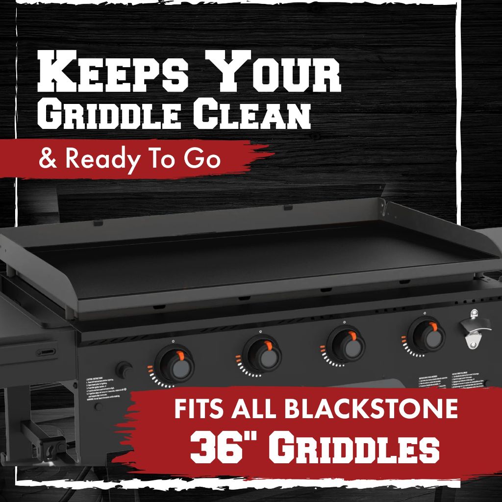 KITCHEN PERFECTION 36" Premium Silicone Griddle Cover Mat for Blackstone Griddle 36 Inch - Food Grade Silicone