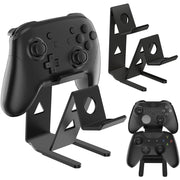 ASIEIT 2Packs Controller Holder, 2 Tier Universal Aluminum Display Stand for Desk Game Enthusiasts Gift Stand Compatible with Series XS, Elite 2, PS5, PS3, Switch Pro and Almost All Controller, Black