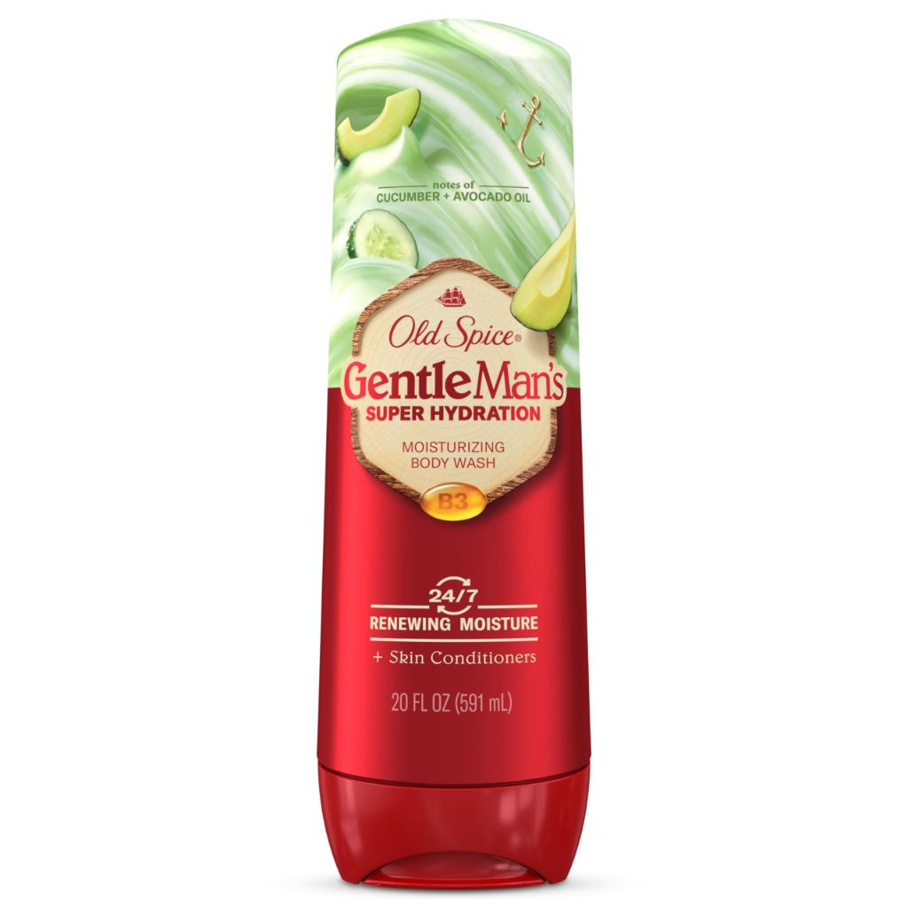 Old Spice Super Hydration Body Wash - GentleMan’s Blend, Cucumber + Avocado Oil | 20 oz