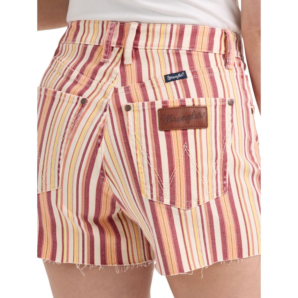 Wrangler Western Women's Retro Cowboy High-Rise Shorts, Natalie, 33