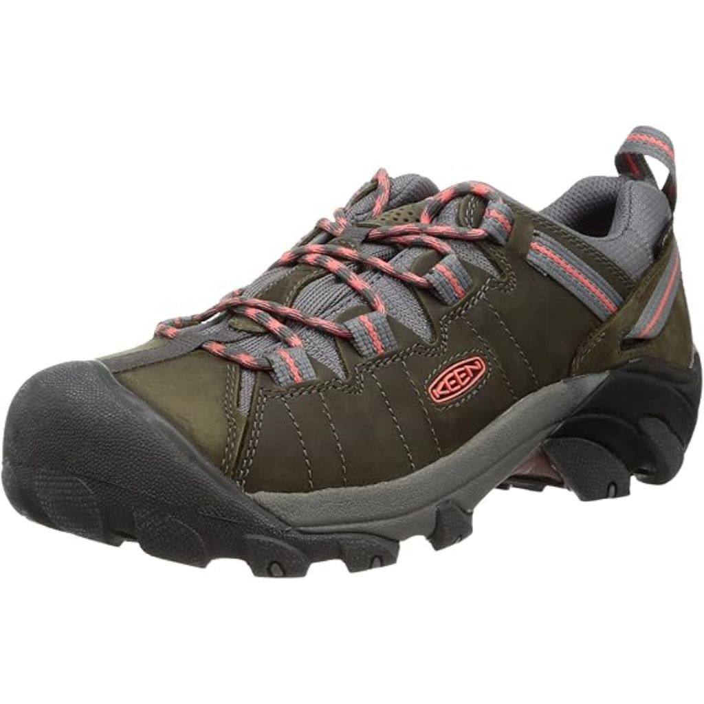 KEEN Women's Targhee II Waterproof Hiking Boots - Magnet/Coral, Size 6.5